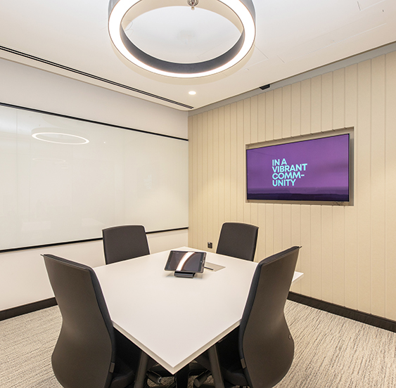Fully furnished meeting rooms at D/Quarters